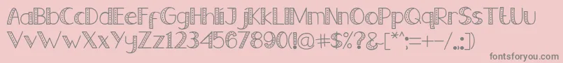 Old Jeans   Reguler Font – Gray Fonts on Pink Background