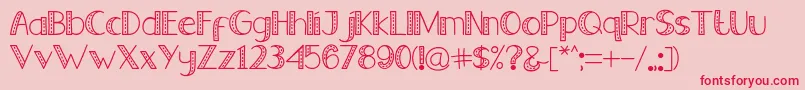 Шрифт Old Jeans   Reguler – красные шрифты на розовом фоне