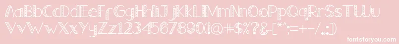 Old Jeans   Reguler Font – White Fonts on Pink Background
