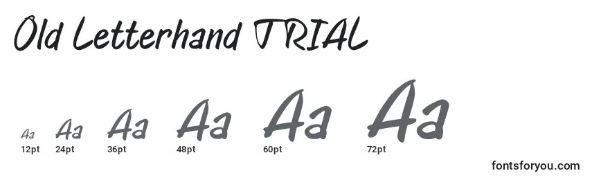 Размеры шрифта Old Letterhand TRIAL (135977)