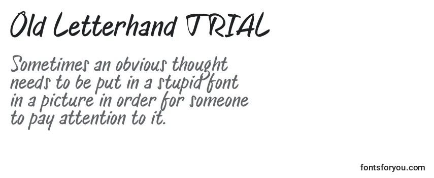 Old Letterhand TRIAL (135977) Font