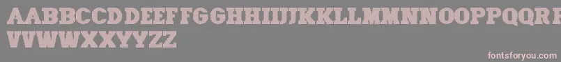 Old Mosaic CAPS Font – Pink Fonts on Gray Background