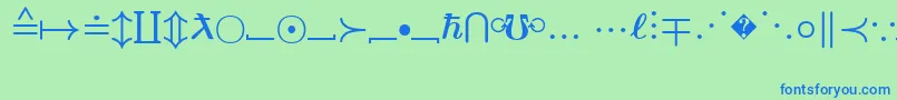 フォントEuclidExtraBold – 青い文字は緑の背景です。