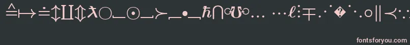 フォントEuclidExtraBold – 黒い背景にピンクのフォント