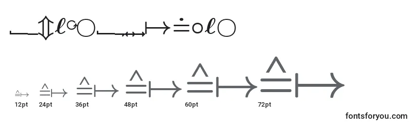 Größen der Schriftart EuclidExtraBold