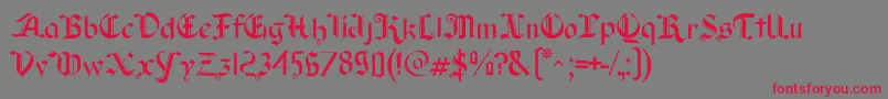 Old Wise Lord Font – Red Fonts on Gray Background