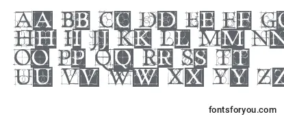 Schriftart OldConstructedCaps