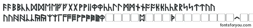 Olde Britannian-Schriftart – Runen-Schriften