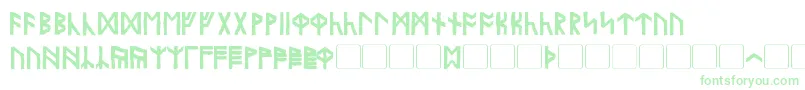 Olde Britannian Font – Green Fonts on White Background