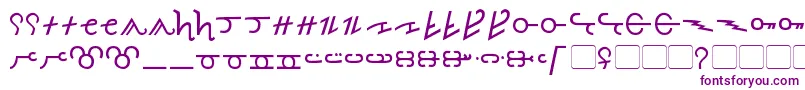 Olde Thorass Font – Purple Fonts on White Background