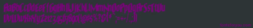 Oldec    Font – Purple Fonts on Black Background