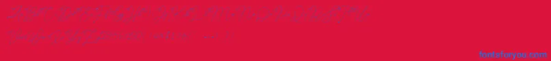 fuente Older Historica – Fuentes Azules Sobre Fondo Rojo