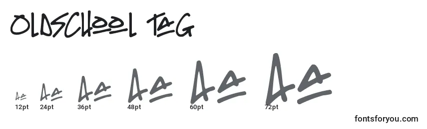 Oldschool Tag (135992) Font Sizes