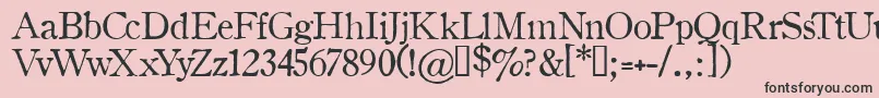 OLDSH    Font – Black Fonts on Pink Background