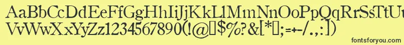 OLDSH    Font – Black Fonts on Yellow Background