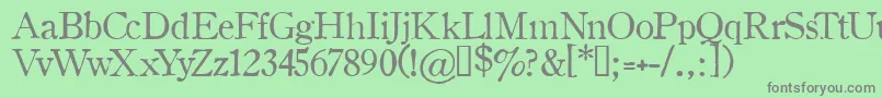 OLDSH    Font – Gray Fonts on Green Background