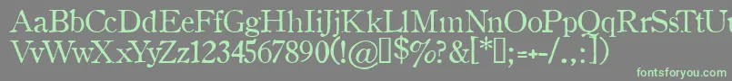 OLDSH    Font – Green Fonts on Gray Background