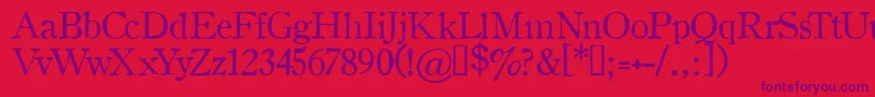 OLDSH    Font – Purple Fonts on Red Background