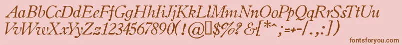 OLDSIH   Font – Brown Fonts on Pink Background