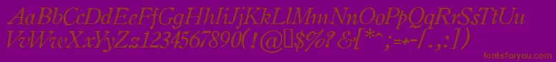 OLDSIH   Font – Brown Fonts on Purple Background