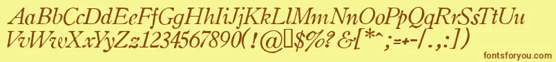 OLDSIH   Font – Brown Fonts on Yellow Background