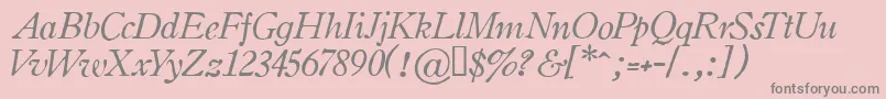 OLDSIH   Font – Gray Fonts on Pink Background