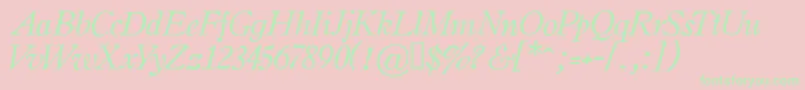 OLDSIH   Font – Green Fonts on Pink Background