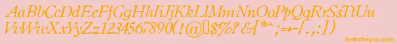 OLDSIH   Font – Orange Fonts on Pink Background