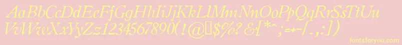 OLDSIH   Font – Yellow Fonts on Pink Background