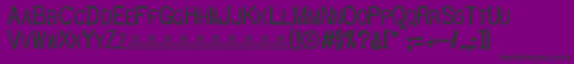 フォントOLDTYPE PERSONAL USE    – 紫の背景に黒い文字
