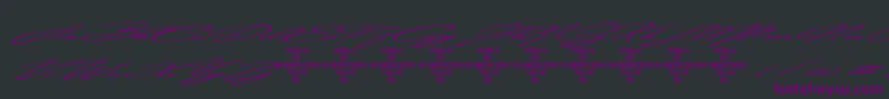 Olean Font – Purple Fonts on Black Background