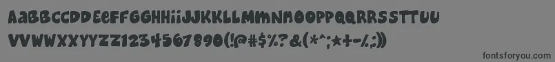 Cheeseburger Font – Black Fonts on Gray Background