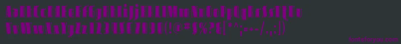 Avond03 Font – Purple Fonts on Black Background