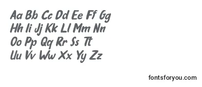 Обзор шрифта Oleander Cakes Italic