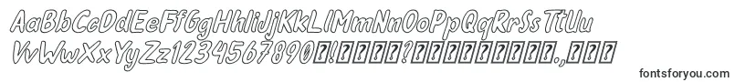 Oleander Cakes Outline Italic Font – Fonts for PixelLab