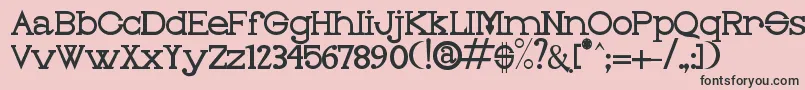 OLEO     Font – Black Fonts on Pink Background