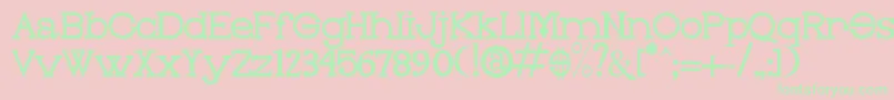 OLEO     Font – Green Fonts on Pink Background