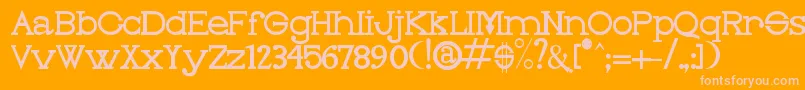 OLEO     Font – Pink Fonts on Orange Background