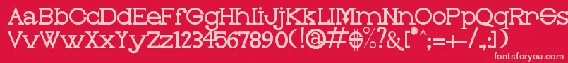 OLEO     Font – Pink Fonts on Red Background