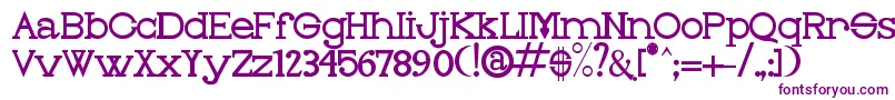 Więcej informacji o czcionce OLEO Czcionka OLEO – fioletowe czcionki
