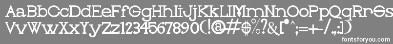 OLEO     Font – White Fonts on Gray Background