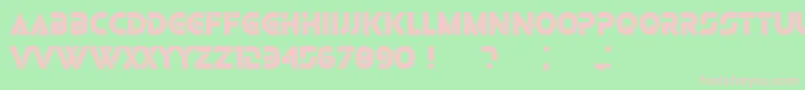 Olga Black Font – Pink Fonts on Green Background