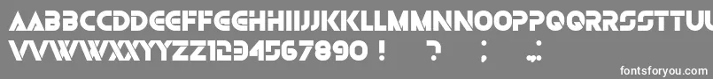 Czcionka Olga Black – białe czcionki na szarym tle