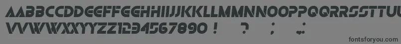fuente Olga BlackItalic – Fuentes Negras Sobre Fondo Gris