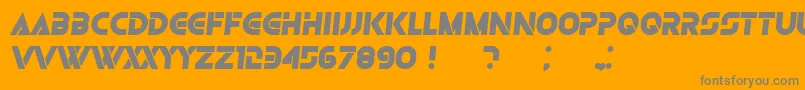 fuente Olga BlackItalic – Fuentes Grises Sobre Fondo Naranja