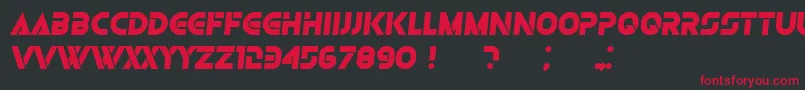 fuente Olga BlackItalic – Fuentes Rojas Sobre Fondo Negro