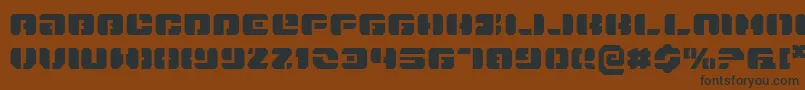 Danstargate Font – Black Fonts on Brown Background