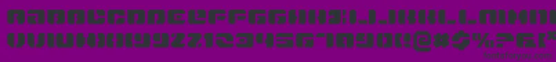 フォントDanstargate – 紫の背景に黒い文字
