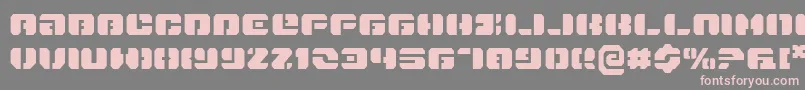 Fonte Danstargate – fontes rosa em um fundo cinza