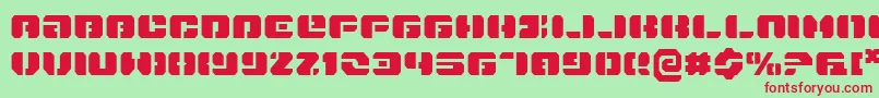 Danstargate Font – Red Fonts on Green Background